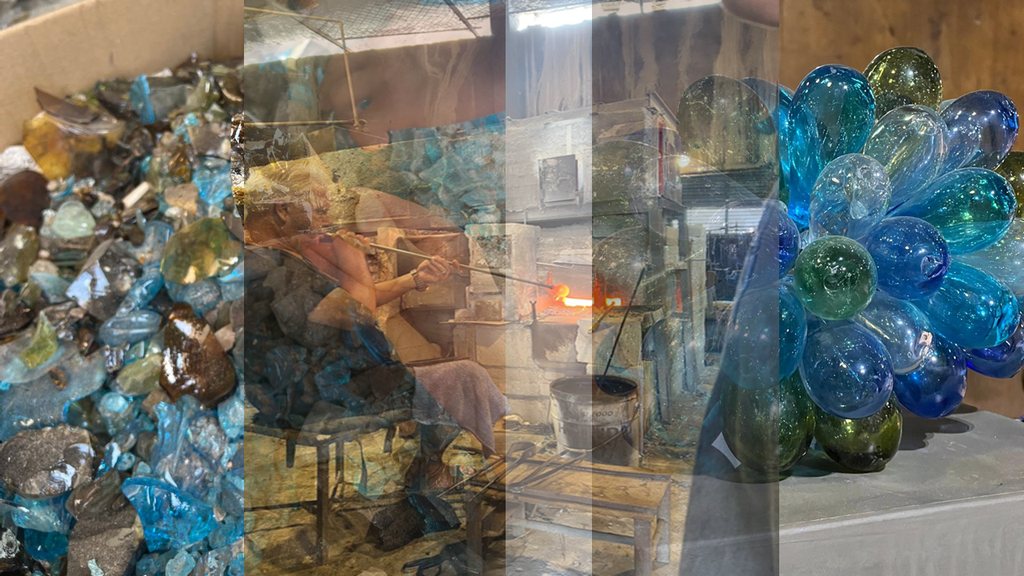 Blown glass: from cullet to object