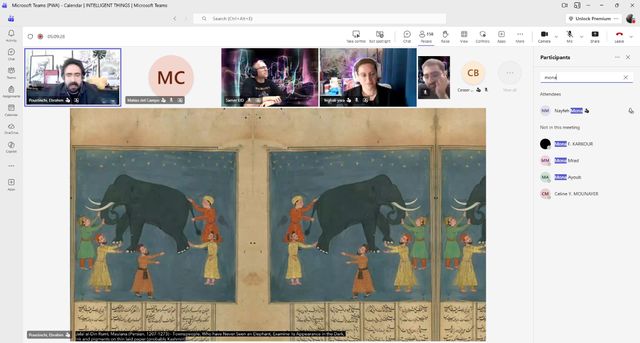 Screenshot of the webinar (1/5)