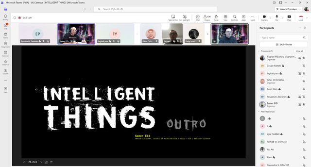 Screenshot of the webinar (5/5)